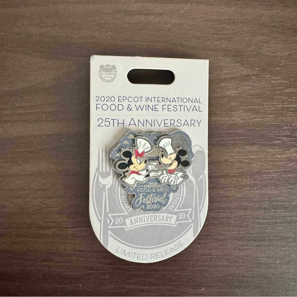 Disney 2020 Epcot Food Wine Festival 25th‎ Anniversary Limited Release Pin